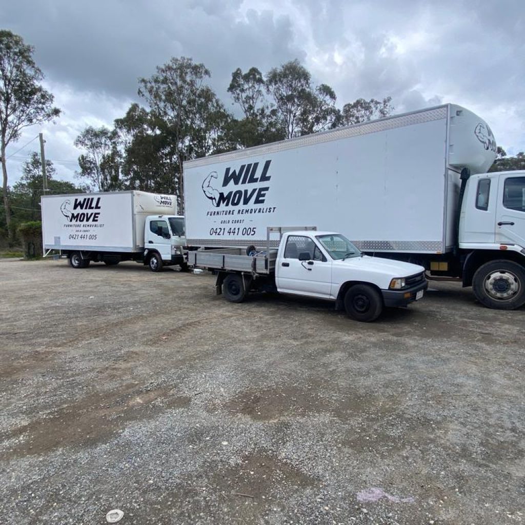 Will-Move-Interstate-Removalists-Gold-Coast-Van | Will Move Removalist Will Move professional interstate removalists Gold Coast van parked during a furniture relocation.