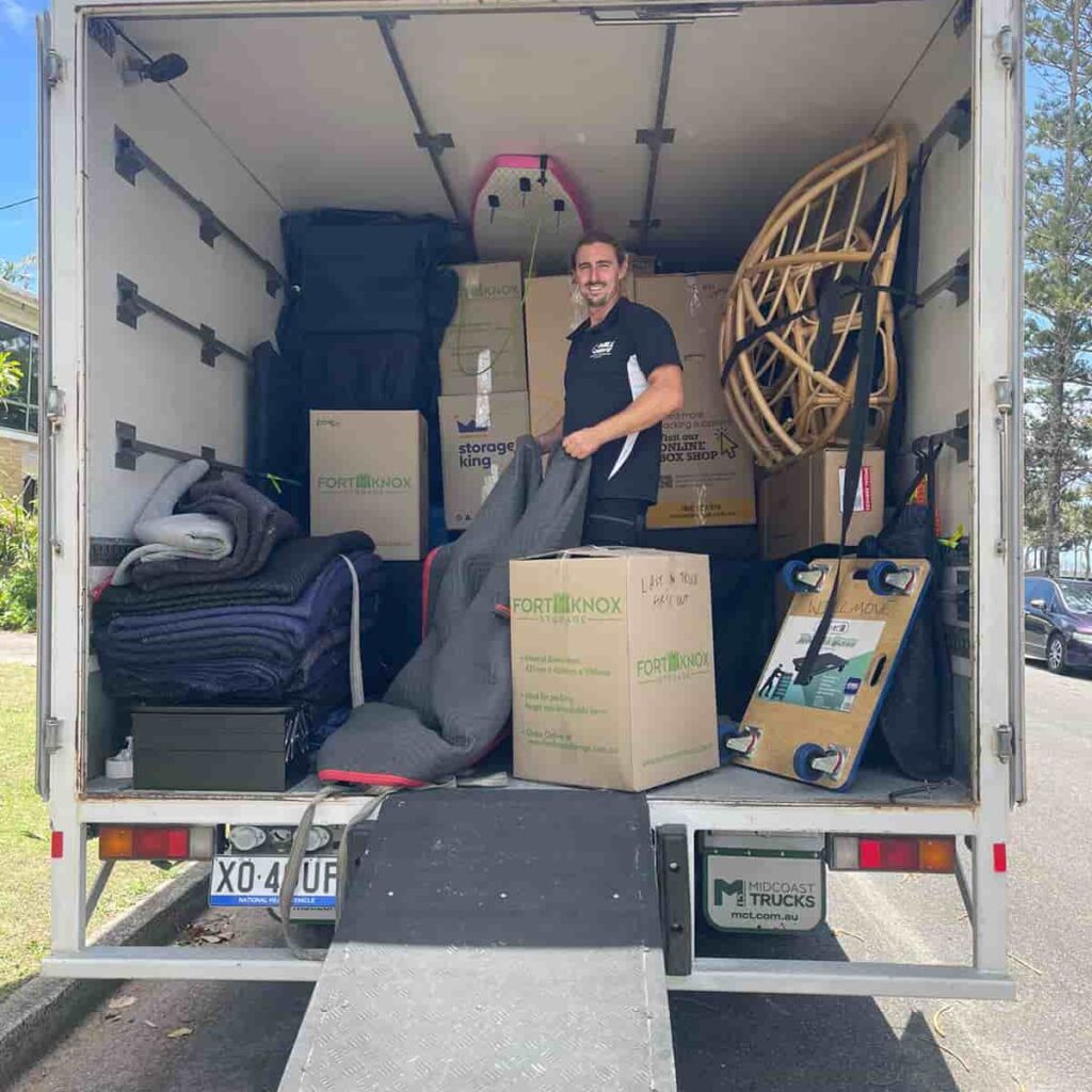 Interstate Removalists Gold Coast | Will Move | Will Move Removalist Interstate removalists Gold Coast loading furniture into a Will Move van for a long‑distance move