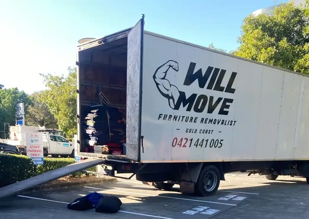 Interstate removalists Gold Coast loading furniture into Will Move van