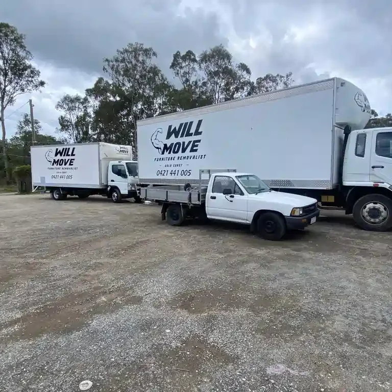Will-Move-Interstate-Removalists-Gold-Coast-Van | Will Move Removalist Will Move professional interstate removalists Gold Coast van parked during a furniture relocation.
